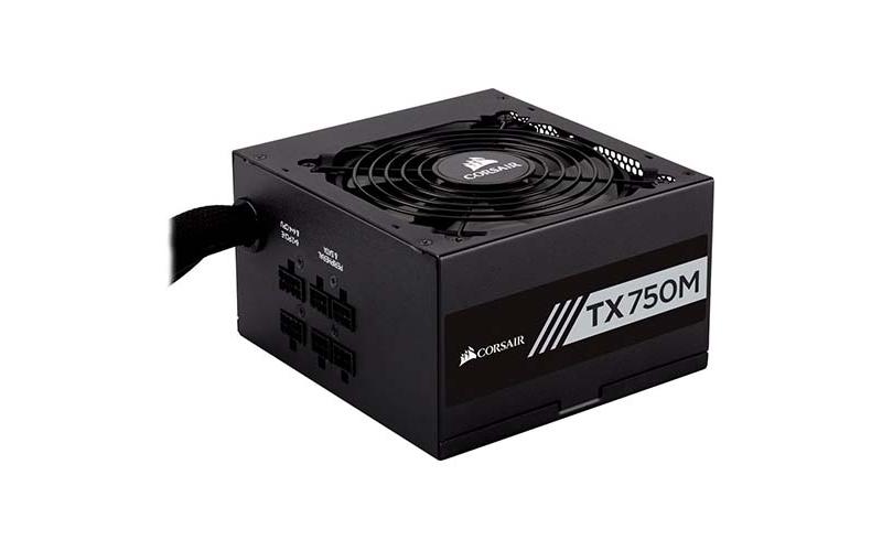 Corsair CP-9020131-UK TXM Series 750 W TX750M ATX/EPS Semi-Modular 80 PLUS Gold Power Supply Unit – Black – [ CP-9020131-UK ]